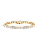 Emerald Lab Diamond East-West Tennis Bracelet - 9 CTW