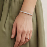Emerald Lab Diamond East-West Tennis Bracelet - 9 CTW