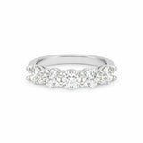 Round Five Stone Anniversary Ring