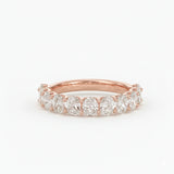 Oval Half Eternity Ring