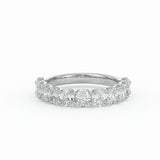 Oval Half Eternity Ring