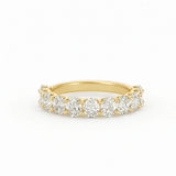 Oval Half Eternity Ring