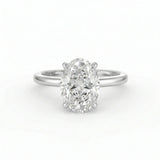 Celeste Hidden Halo Solitaire Engagement Ring