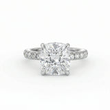 Athena Hidden Halo Engagement Ring