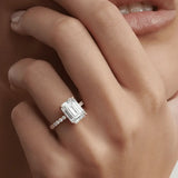 Athena Hidden Halo Engagement Ring