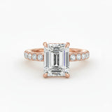 Athena Hidden Halo Engagement Ring