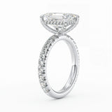Athena Hidden Halo Engagement Ring