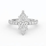 Athena Hidden Halo Engagement Ring