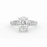 Athena Hidden Halo Engagement Ring