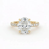 Athena Hidden Halo Engagement Ring