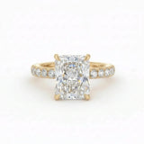 Athena Hidden Halo Engagement Ring