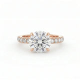 Athena Hidden Halo Engagement Ring