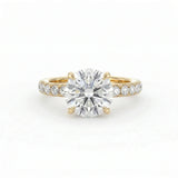 Athena Hidden Halo Engagement Ring