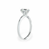 Tulip Petal Basket Solitaire Asscher Engagement Ring