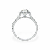 Emerald Halo Engagement Ring