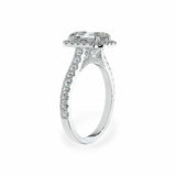 Emerald Halo Engagement Ring