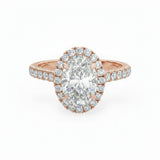 Oval Halo Engagement Ring