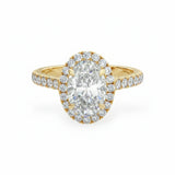 Oval Halo Engagement Ring