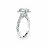 Oval Halo Engagement Ring