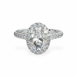 Oval Halo Engagement Ring