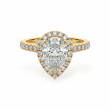 Pear Halo Engagement Ring