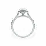 Pear Halo Engagement Ring