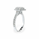 Pear Halo Engagement Ring