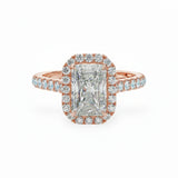 Classic Radiant Halo Engagement Ring