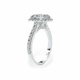 Classic Radiant Halo Engagement Ring