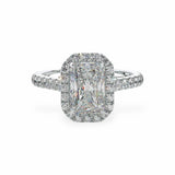 Classic Radiant Halo Engagement Ring
