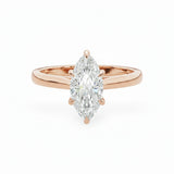 Classic Cathedral Solitaire Marquise Engagement Ring