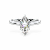 Classic Cathedral Solitaire Marquise Engagement Ring