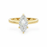 Classic Cathedral Solitaire Marquise Engagement Ring