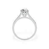 Classic Cathedral Solitaire Pear Engagement Ring