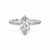 Signature Hidden Halo Engagement Ring