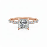 Signature Hidden Halo Engagement Ring