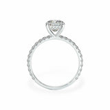Signature Hidden Halo Engagement Ring