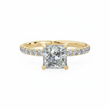 Signature Hidden Halo Engagement Ring