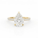Signature Hidden Halo Engagement Ring