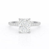Signature Hidden Halo Engagement Ring