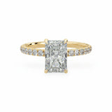 Signature Hidden Halo Engagement Ring