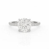 Signature Hidden Halo Engagement Ring
