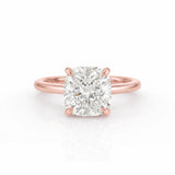 Traditional Solitaire Cushion Engagement Ring