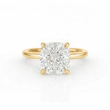 Traditional Solitaire Cushion Engagement Ring