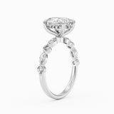 Versailles Hidden Halo Engagement Ring