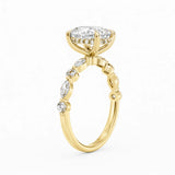Versailles Hidden Halo Engagement Ring
