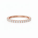 Scalloped Pavé Mini Eternity Band