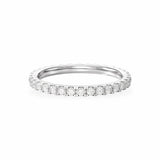 Scalloped Pavé Mini Eternity Band