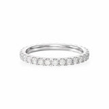 Scalloped Pavé Extra Small Eternity Band