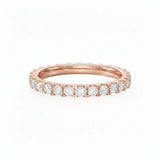 Scalloped Pavé Small Eternity Band